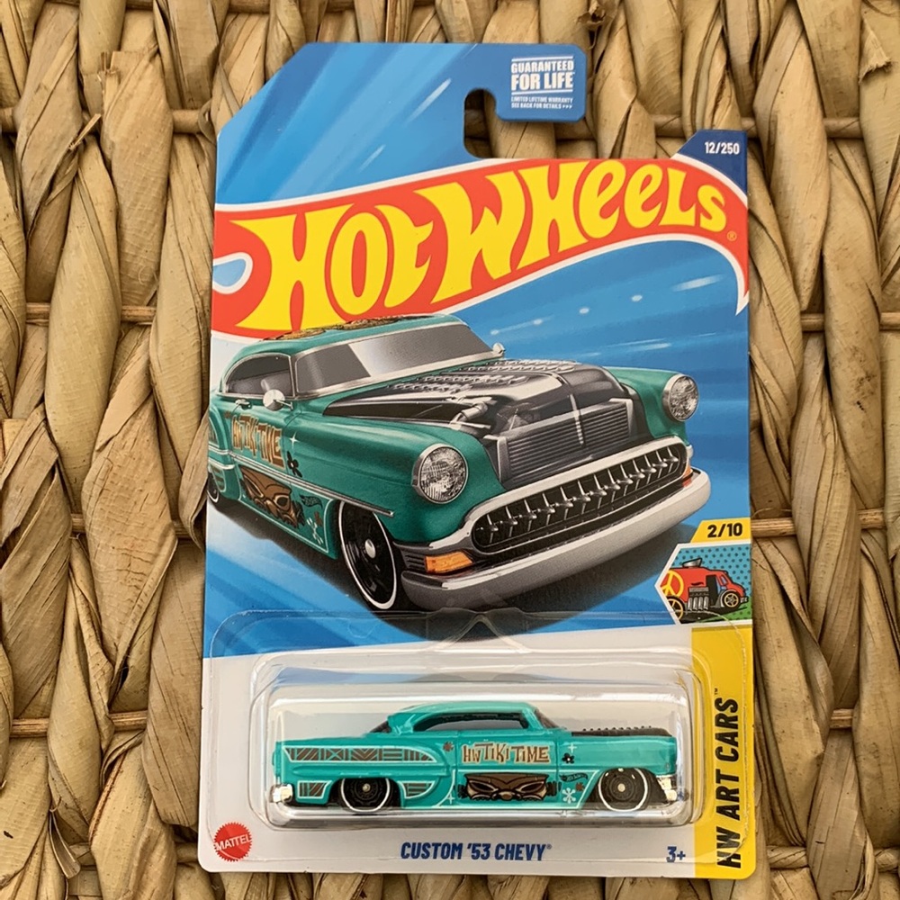 Custom 53 Chevy Hot Wheels Art Car Hotwheels 1953 Chevrolet New Mainline 2025